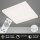 B-Kartonage Deckenleuchte Briloner LED 38W 59,5CM Deckenlampe Dimmbar CCT Panel Sternenhimmel Rahmenlos Fernbedienung Eckig Wei&szlig;