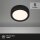 LED Deckenlampe, schwarz, 7 Watt, 700lm, Neutralweiß, Ø 12 cm – Briloner