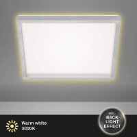 Deckenleuchte Briloner LED Backlight Eckig Silber...