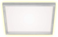 Deckenleuchte Briloner LED Backlight Eckig Silber Deckenlampe