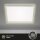 Deckenleuchte Briloner LED Backlight Eckig Silber Deckenlampe