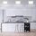 Deckenleuchte Briloner LED Backlight Eckig Silber Deckenlampe