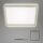 Deckenleuchte Briloner LED Backlight Eckig Silber Deckenlampe