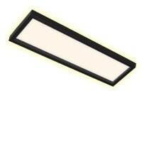 LED Deckenlampe Panel, Schwarz, 22 Watt, 3000K, Backlight-Effekt – Briloner