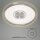 LED Deckenleuchte, matt-nickel, 22 Watt, Backlight-Effekt, 29,5 x 29,5 x 3,6 cm – Briloner