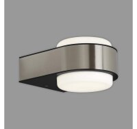 Briloner Hanau LED Außenwandleuchte 6,5W Up & Down IP44 Rund Edelstahl