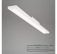 Deckenleuchte Briloner Frameless 24 Watt LED RGB CCT Fernbedienung Deckenlampe 119,5 x 10 cm dimmbar