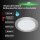LED Einbauleuchte Flat Dim, Matt Nickel, Bohrloch 20,5 cm, 18 Watt, 4000K, dimmbar – Briloner