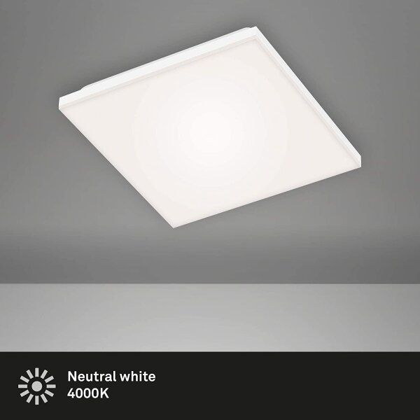 Deckenleuchte Briloner Frameless LED Deckenlampe Neutralweiß