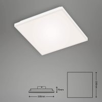 B-Kartonage Deckenleuchte Briloner Frameless LED Deckenlampe Neutralwei&szlig;