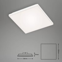 Deckenleuchte Briloner Frameless LED Deckenlampe Neutralweiß
