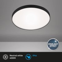 Deckenleuchte Briloner LED Schwarz Badezimmerleuchte IP44...