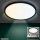 Deckenleuchte Briloner Slim LED Deckenlampe 22W Panel Fernbedienung Backlight Rund Schwarz