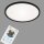 Deckenleuchte Briloner Slim LED Deckenlampe 22W Panel Fernbedienung Backlight Rund Schwarz