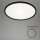 Deckenleuchte Briloner Slim LED Deckenlampe 22W Panel Fernbedienung Backlight Rund Schwarz