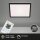 Briloner Slim LED Panel 29,3x29,3cm Schwarz, dimmbar mit Fernbedienung, CCT 18W