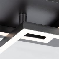 B-Kartonage Deckenleuchte Briloner Frame LED 24W schwarz Deckenlampe Dimmbar