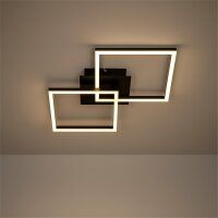 Briloner Frame LED Deckenleuchte Schwarz – dimmbar,...