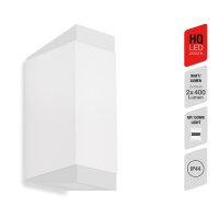 Telefunken LED Außenwandleuchte 2x GU10 IP44 Weiß