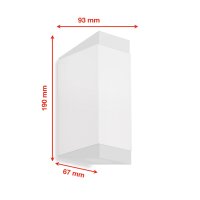 Telefunken LED Außenwandleuchte 2x GU10 IP44 Weiß