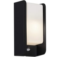 Briloner  E27 Sensor Außenlampe IP44 Eckig Schwarz