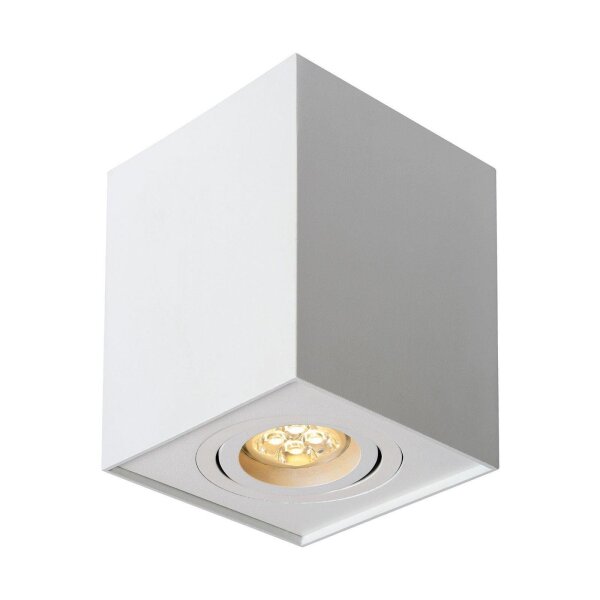 Deckenleuchte Chloe, Weiß, 10 Watt, GU10-Fassung, IP20, 9,7 x 9,7 x 12,5 cm – Spectrum