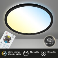 Deckenleuchte Briloner Slim LED Schwarz Deckenlampe