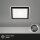 Briloner Slim LED Panel 19x19cm Schwarz mit Backlight Effekt, 12W 4000K