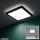 LED Deckenleuchte Slim, Schwarz, 12 Watt, Backlight-Effekt, IP20, 19 x 19 x 2,8 cm – Briloner
