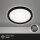 LED Deckenlampe Panel Slim, Schwarz, 12 Watt, 1400lm, 4000K, Backlight-Effekt, IP20 – Briloner