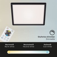 Deckenleuchte Briloner LED Slim Panel Deckenlampe eckig...