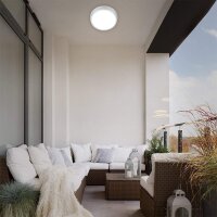 Außenleuchte Briloner LED Silber Rund Gartenlampe