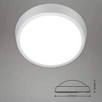 Außenleuchte Briloner LED Silber Rund Gartenlampe
