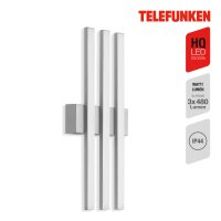 Telefunken LED Außenwandleuchte 12W 3-flammig IP44...