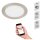 LED Einbaulampe Smart, Nickelmatt, Bohrloch 16 cm, 12 Watt, 2700 – 6500K, dimmbar – Telefunken