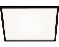 LED Deckenleuchte Slim, Schwarz, 22 Watt, 42 x 42 x 2,8...