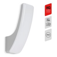 Telefunken LED Außenwandleuchte 15W IP44 Silber