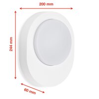 Telefunken LED Außenwandleuchte 8W IP44 Weiß
