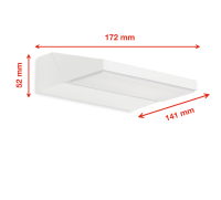 Telefunken LED Außenwandleuchte 10W Drehbar 300° IP44 Weiß
