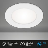 Einbauleuchte Briloner Flat In LED Spot Einbaulampe Weiß