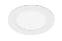 LED Einbauleuchte Flat In, Weiß, Bohrloch 10,8 cm, 7 Watt, IP44, Ø 12 cm – Briloner