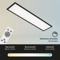 B-Kartonage Deckenleuchte Briloner LED Panel schwarz mit...