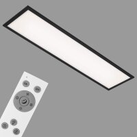 Deckenleuchte Briloner LED Panel schwarz mit Farbsteuerung kaltweiß - warmweis Deckenlampe 100cm
