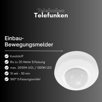 Telefunken Bewegungsmelder Rund Weiß