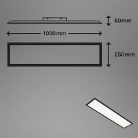 Deckenleuchte Briloner 22W 100CM Deckenlampe 4000K...