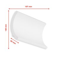 Telefunken LED Außenwandleuchte 12W 2-flammig IP44 Weiß