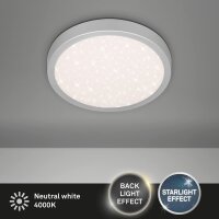 LED Deckenleuchte Backlight, Silber, 18 Watt,...