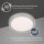 LED Deckenleuchte Backlight, Silber, 18 Watt, Sternenhimmel-Effekt, Ø 28 cm – Briloner