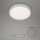 LED Deckenleuchte Backlight, Silber, 18 Watt, Sternenhimmel-Effekt, Ø 28 cm – Briloner