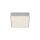 LED Deckenleuchte Sternenhimmel Eckig, Silber, 11 Watt, 4000K, Sternenhimmel-Effekt – Briloner